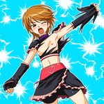  cure_black futari_wa_pretty_cure initial-g nipples oppai torn_clothes 