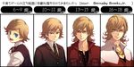  age_comparison age_progression barnaby_brooks_jr blonde_hair blue_eyes child formal glasses jacket jewelry male_focus necklace necktie older red_jacket rimuro suit teenage tiger_&amp;_bunny translation_request vest younger 