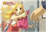  apron aura_corps_peace_maker aura_sentai_peacemaker bento blond blonde_hair eika_(artist) female girl long_hair obentou original sentai 