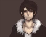  bad_id bad_pixiv_id blue_eyes brown_hair final_fantasy final_fantasy_viii fur_collar habbitrot male_focus solo squall_leonhart 