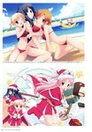  bikini fujiwara_warawara hiinoki_suzuri hoshina_nanami mizugi shirokuma_bellstars tsukimori_ririka waniguchi_kirara 