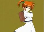  bag brown_hair long_sleeves lyrical_nanoha mahou_shoujo_lyrical_nanoha non-web_source school_bag school_uniform screencap seishou_elementary_school_uniform solo takamachi_nanoha triangle_heart triangle_heart_3 triangle_heart_3_lyrical_toy_box twintails uniform 