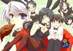  asahina_akane bunny_girl chizuru_minamoto ezomori_nozomu high_res kanokon minamoto_chizuru oyamada_kouta tagme 