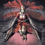  breasts claws feathers female gun harpy junny junny113 ranged_weapon solo weapon 