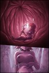  :q bad_source belly border breasts felarya giantess highres inside_creature karbo katrika large_breasts magic multiple_girls navel nipples red_hair stomach_growling tongue tongue_out topless vore 
