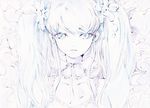  bad_id bad_pixiv_id ballpoint_pen_(medium) blue_eyes blue_hair charmal color_ink_(medium) hatsune_miku long_hair sketch solo traditional_media twintails upper_body vocaloid watercolor_(medium) 