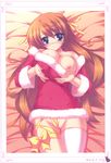  christmas cleavage munyuu nipples nopan oppai thighhighs 