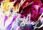  2boys blonde_hair blue_eyes cobra_(fairy_tail) cuberios_(fairy_tail) fairy_tail fur fur_coat gold_eyes green_eyes headphones laxus_dreyar lightning multiple_boys poison red_hair scales scar snake yellow_eyes 