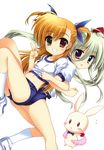  buruma einhart_stratos fujima_takuya gym_uniform heterochromia mahou_shoujo_lyrical_nanoha mahou_shoujo_lyrical_nanoha_vivid vivio 