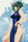  barnette_orangello breasts cheongsam find_similar green_hair large_breasts oppai skin_tight tagme thighs vandread 