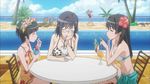  beach bikini drink flower_in_hair konori_mii megane misaka_mikoto mizugi saten_ruiko shirai_kuroko swimming_pool to_aru_kagaku_no_railgun to_aru_majutsu_no_index uiharu_kazari 