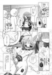  animal_ears bandaid kemonomimi maebari monochrome murian nipple_covers nude usamimi 