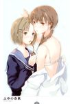  bra fuyuno_haruaki school_uniform undressing yuri 