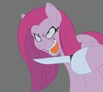  creepy cupcakes_(mlp_fanfic) equine female friendship_is_magic fur horse insane knife mammal my_little_pony pink_fur pinkamena_(mlp) pinkie_pie pinkie_pie_(mlp) pony solo unknown_artist 