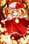  bad_id bad_pixiv_id blonde_hair flandre_scarlet highres manle one_side_up ponytail red_eyes short_hair solo touhou wings 