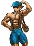  abs absurdres adult hat level-5 luke_triton muscle older professor_layton solo what 