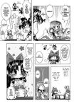  child comic english greyscale hakurei_reimu hard_translated highres kochiya_sanae monochrome multiple_girls rumia shameimaru_aya takana_shinno touhou translated 