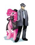  anthrofied blue_eyes coat crossover equine fedora female friendship_is_magic fur hair hat horse human male mammal my_little_pony officer_gucci pink_fur pink_hair pinkie_pie_(mlp) plain_background pony silent_hill sssonic2 trench_coat trenchcoat video_games white_background 