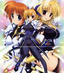  crease fate_testarossa fixme fujima_takuya heterochromia mahou_shoujo_lyrical_nanoha mahou_shoujo_lyrical_nanoha_vivid takamachi_nanoha vivio 