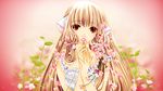  chii chobits flowers photoshop red_eyes 