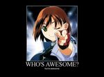  awesome gloves motivator pointing starship_girl wink yamamoto_yohko 