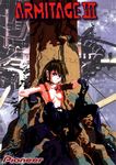  90s android anime armitage armitage_3 armitage_iii breasts cyberpunk cyborg highres naomi_armitage sideboob suspenders topless 