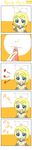  bad_id bad_pixiv_id blonde_hair blue_eyes chibi comic hair_ornament hairclip highres kagamine_rin licking licking_lips lipgloss lips long_image silent_comic tall_image tongue tongue_out vocaloid yukiru_(y-kr) 