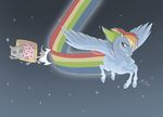  cat crossover equine feline female friendship_is_magic horse my_little_pony nyan_cat pony poptart rainbow_dash_(mlp) skyqeen 