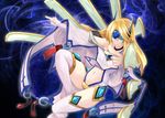  blazblue blonde_hair blue_eyes dacho long_hair mu-12 solo 