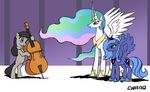  alicorn cutie_mark equine female feral friendship_is_magic group horn horse mammal musical_instrument my_little_pony octavia_(mlp) pony princess princess_celestia_(mlp) princess_luna_(mlp) royalty unknown_artist winged_unicorn wings 