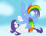  blue censored cunnilingus equine female feral friendship_is_magic fur hair horn horse lesbian licking lying mammal multi-colored_hair my_little_pony on_side oral oral_sex pegasus pony purple_hair pussy rainbow_dash_(mlp) rainbow_hair rarity_(mlp) sex tongue unicorn unknown_artist vaginal white white_fur wings 