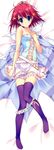  areolae dakimakura fixed mitsurugi_asuka no_bra panty_pull ryohka thighhighs wizard_girl_ambitious 