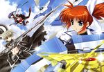  higa_yukari isis_eaglet mahou_senki_lyrical_nanoha_force mahou_shoujo_lyrical_nanoha takamachi_nanoha tohma_avenir 