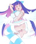  artist_request ass big_breasts bow breasts large_breasts panties panty_&amp;_stocking_with_garterbelt smile stocking_(character) stocking_(psg) thighhighs underwear upskirt wink 