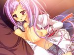  blush censored holding_breasts open_shirt oppai paizuri prism_rhythm school_uniform semen sesena_yau trail_of_pearls 