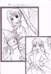  black_star grapefruit maka_albarn monochrome nakatsukasa_tsubaki shintaro sketch soul_eater 