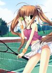  erect_nipples mitha pantsu skirt_lift tennis 