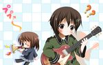  crossover guitar hirasawa_yui k-on! sora_no_woto sorami_kanata 