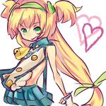  bad_id bad_pixiv_id blazblue blonde_hair green_eyes long_hair low-tied_long_hair magical_girl platinum_the_trinity quad_tails sketch symbol-shaped_pupils two_side_up 