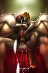  abs anal anal_penetration anthro balls biceps big_balls big_penis black_dragon blonde_hair buck_(character) cum cum_in_ass cum_inside cumshot dragon dripping duo erection gay hair hands-free male mokamoka muscles nude on_top orgasm pecs penetration penis red_hair red_horns reverse_cowgirl_position rex rex_(character) riding sex spread_wings white_horns wings 