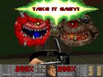  cacodemon chainsaw crossover demon doom_(game) doomguy fake_screenshot heads-up_display horns icon_of_sin pain_elemental parody screencap teeth yukkuri_shiteitte_ne 