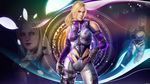  3d blonde blue_eyes bodysuit gloves gun high_res nina_williams ponytail solo tekken_6 weapon 