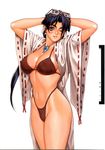  bikini erect_nipples koyori mizugi open_shirt sengoku_blade tsukasa_jun 