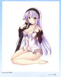  bra chelsea_arcot cleavage ko~cha open_shirt pantsu shukufuku_no_campanella sword 