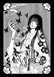  clamp ichihara_yuuko kimono monochrome xxxholic 