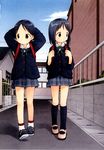  absurdres aomurasaki_harusame barasui highres mary_janes multiple_girls sakurakinoshita_ashita school_uniform shoes socks watashi_no_oniichan 
