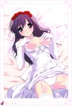  dress fumio nipples oppai pantsu stockings thighhighs wedding_dress 