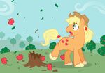  applejack_(mlp) crossgender equine feral friendship_is_magic fruit horse male mammal my_little_pony pony solo trotsworth 