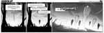  comic conditional_dnp drop_pods english_text explosion exterminate greyscale jollyjack monochrome sequential_art text tree unknown_content wood 