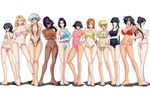  adjusting_hair aqua_swimsuit ass ass_visible_through_thighs bangs bare_legs barefoot bikini bikini_bottom black_hair bleach blonde_hair blue_eyes blue_swimsuit blunt_bangs blush bracelet braid breast_hold breast_suppress breasts brown_swimsuit butt_crack cleavage contrapposto covered_nipples covering covering_breasts crossed_arms crossed_legs dark_skin everyone feet flat_chest glasses green_bikini green_swimsuit groin hair_between_eyes hair_ornament hair_ribbon hairclip hand_on_hip hands_on_hips hands_on_own_chest hips impossible_clothes impossible_swimsuit inoue_orihime ise_nanao jewelry jpeg_artifacts kagami_hirotaka kotetsu_isane kotetsu_kiyone kuchiki_rukia kurotsuchi_nemu large_breasts legs legs_together light_smile lineup long_hair looking_back lowleg lowleg_bikini matsumoto_rangiku mole mole_under_mouth multiple_girls navel one-piece_swimsuit one_eye_closed open_mouth orange_bikini orange_hair pink_bikini pink_swimsuit ponytail purple_hair red_swimsuit ribbon shadow shiba_kuukaku shihouin_yoruichi short_hair_with_long_locks side-tie_bikini sideboob sidelocks silver_hair single_braid standing striped striped_bikini striped_swimsuit sui-feng swimsuit tattoo thighs toes topless underboob unohana_retsu watson_cross white_bikini yellow_eyes 